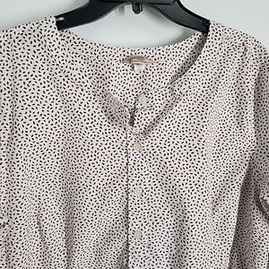 Duluth Trading co Women's Top Size XL Wrinklefighter Tunic Button Up Casual